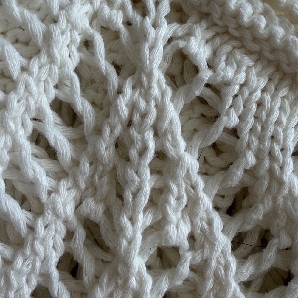 Victoria's Secret White Crochet Fringe Tank Top Boho Festival Size S - Picture 10 of 10